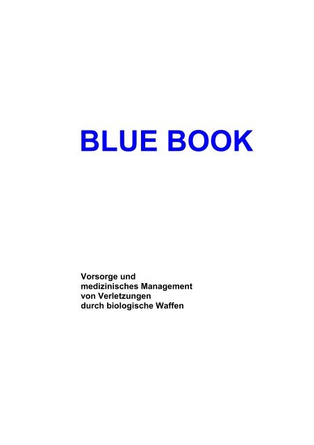 BLUE BOOK - Öffentlicher Gesundheitsdienst