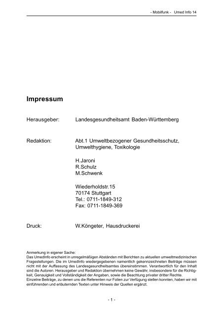 Editorial - Öffentlicher Gesundheitsdienst