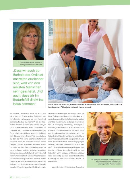 HUMAN Ausgabe 04/2010 - gesund-in-ooe.at