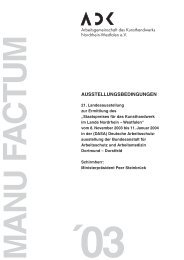 manu factum 2003 - Gestaltung in der Erstausbildung