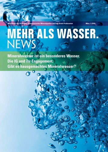 als wasser. - Verband Schweizerischer Mineralquellen und Soft ...