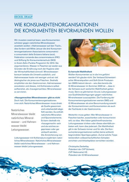 als wasser. - Verband Schweizerischer Mineralquellen und Soft ...