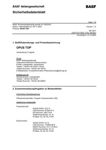 Opus Top (PDF | 88 KB) - Getreide AG