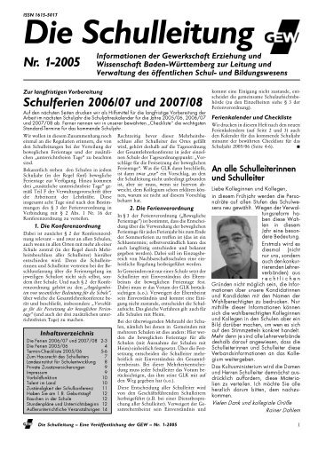 Die Ferien 2005/06 - Gewerkschaft Erziehung und Wissenschaft ...