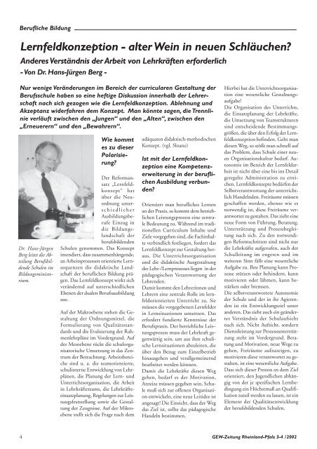 GEW-ZEITUNG Rheinland-Pfalz