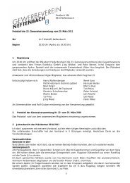 Protokoll GV 2011 - Gewerbe Neftenbach