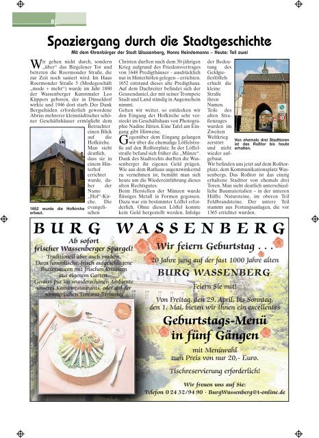 Ausgabe als PDF herunterladen - Gewerbeverein Wassenberg eV