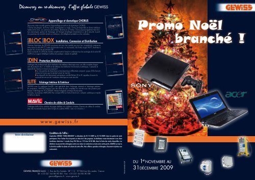 branché ! Promo Noël - Gewiss