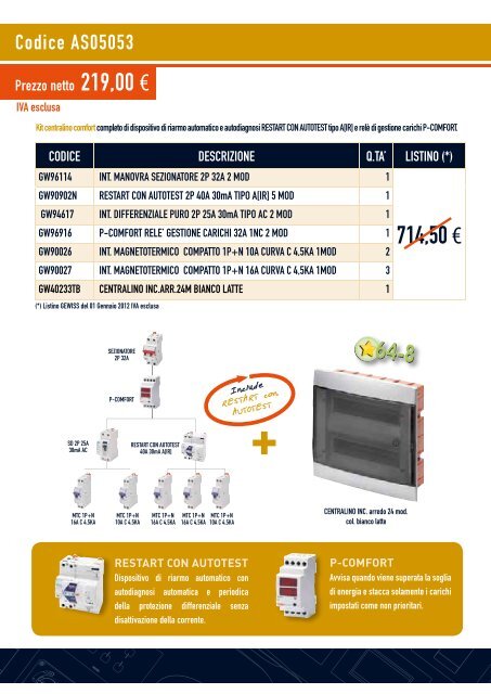 SOLUZIONI PER L'IMPIANTO ELETTRICO INTEGRATO - Gewiss