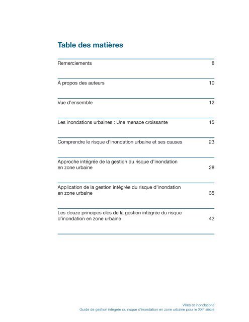 Villes et inondations - GFDRR