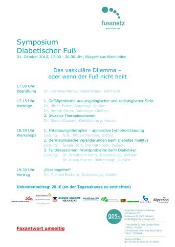 Symposium Diabetischer Fuß - GFG