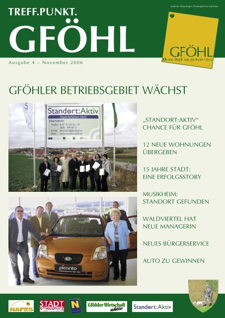 standort:aktiv - Stadtgemeinde Gföhl