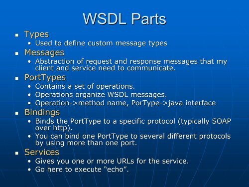 WSDL 1.1 Overview