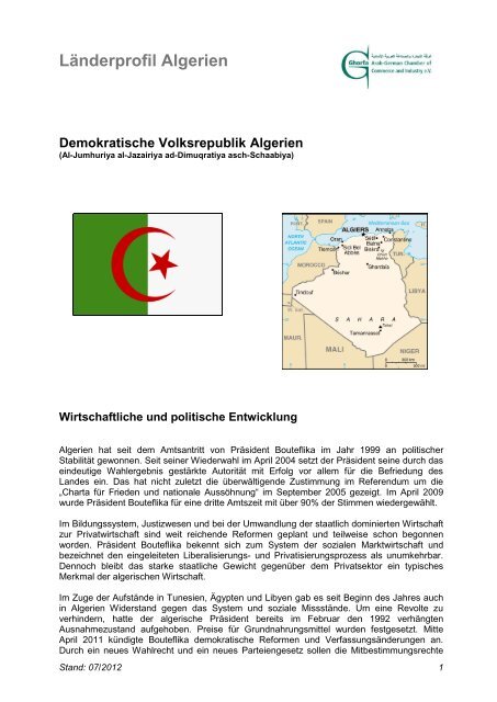 Demokratische Volksrepublik Algerien - Ghorfa