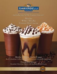 Mocha White Mocha Frozen Hot Cocoa Introducing ... - Ghirardelli