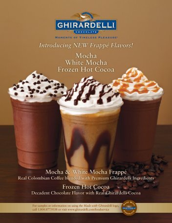 Mocha White Mocha Frozen Hot Cocoa Introducing ... - Ghirardelli