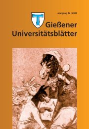 Universitätsblätter 2009 - Gießener Hochschulgesellschaft