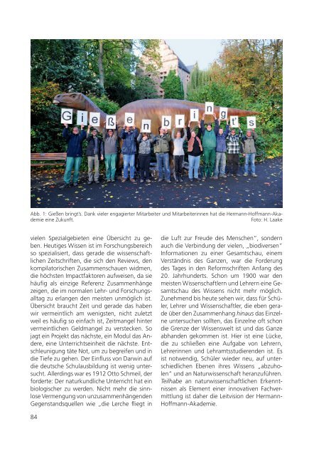 Universitätsblätter 2012 - Gießener Hochschulgesellschaft