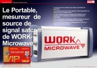 Le Portable, mesureur de source de signal satcom de WORK- Microwave