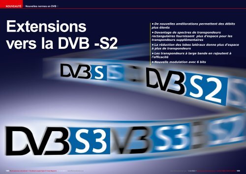 Extensions vers la DVB -S2