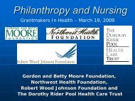 Philanthropy and Nursing - GIH - Grantmakers In Health