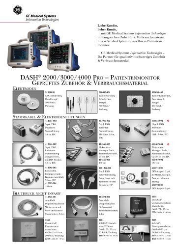 DASH® 2000/3000/4000 PRO – geprüftes Zubehör