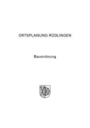 ORTSPLANUNG RÜDLINGEN Bauordnung - GIS