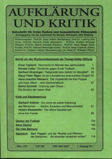 Ernst Topitsch: Naturrecht im Wandel des Jahrhunderts