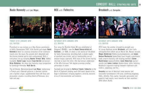 Download the Celtic Connections Brochure - Glasgow Life