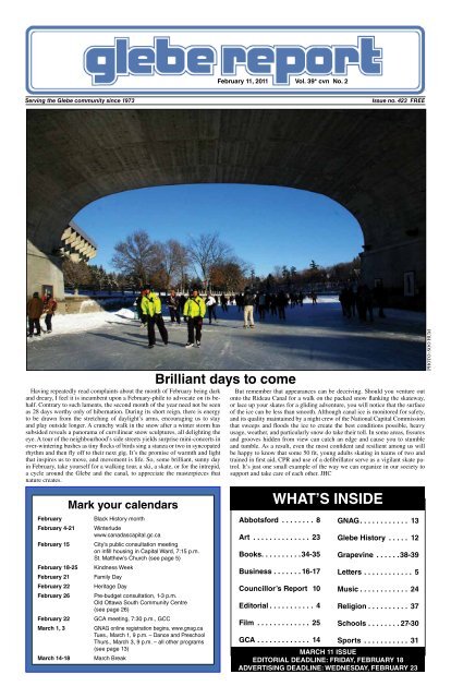 February 11, 2011 - Glebe Report