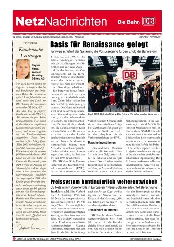 PDF herunterladen - DB Netz AG - DB Netze