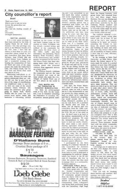 Glebe Report - Volume 32 Number 6- June 14 2002