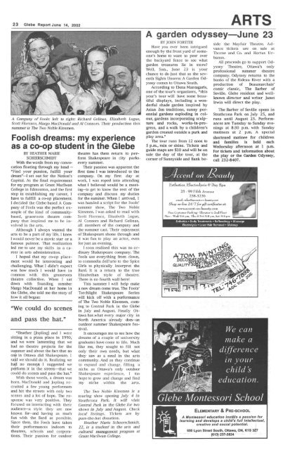 Glebe Report - Volume 32 Number 6- June 14 2002