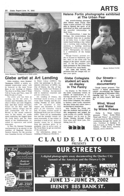 Glebe Report - Volume 32 Number 6- June 14 2002