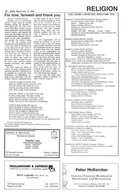 Glebe Report - Volume 32 Number 6- June 14 2002