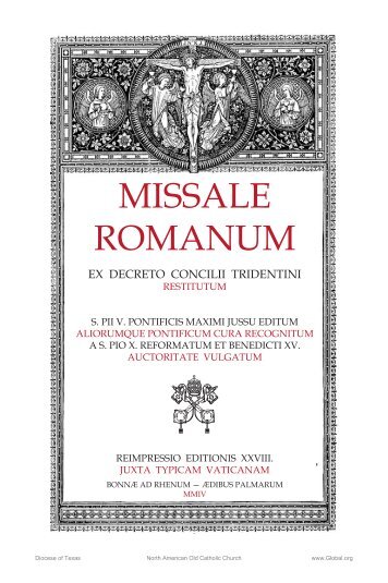 Missale Romanum (typical of 1954)