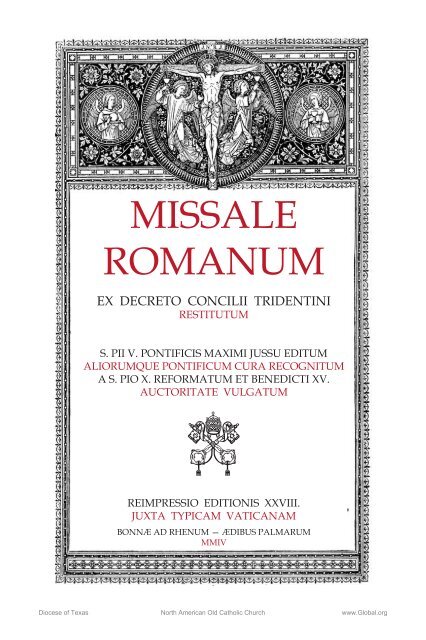 Missale Romanum (typical of 1954)