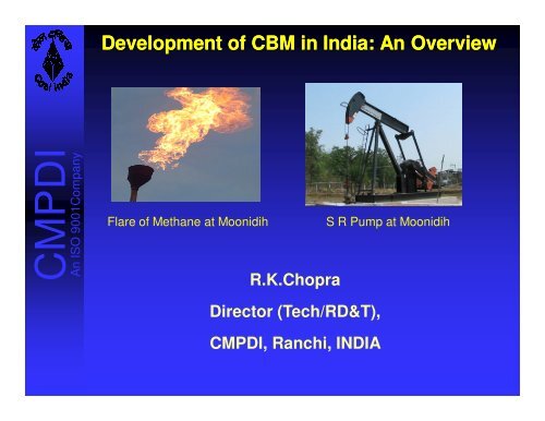 Development of CBM in India: An Overview - Global Methane Initiative