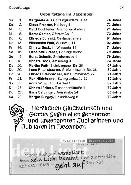 Gemeindebrief Glockengruß 1/2013 Dez-Feb - Evangelische ...