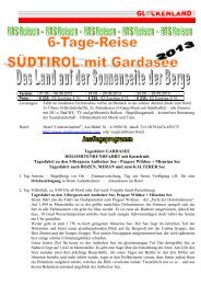Sonderfahrt: 6 Tage Südtirol/Arntal RTS-REISEN Oberhausen