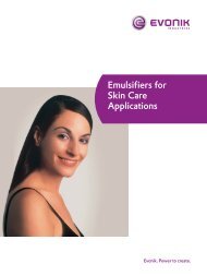 Emulsifiers for Skin Care Applications