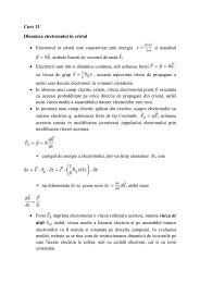 Fizica solidului. Note de curs - Lectia 13