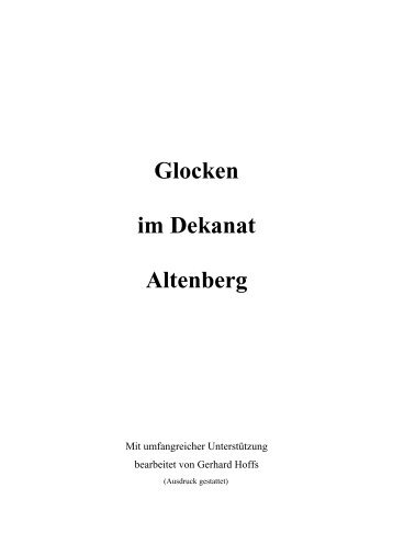 Geleitwort - Köln - Glockenbücher des Erzbistums Köln