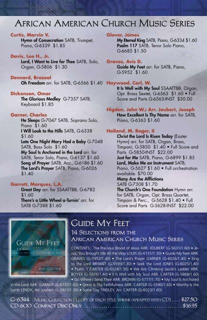 african american music & worship resources - GIA Publications