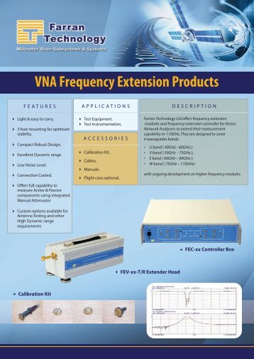 VNA Frequency Extension Products - Gigacomp