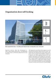 Organisation door self-locking (PDF) - Glutz