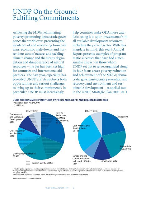 Annual Report 2009 - United Nations Development Programme