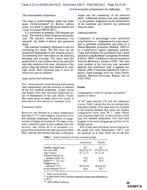 Declaration of R.Dumont ISO Response in Support of Motion for ...