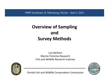 Overview of Sampling and Survey Methods - Gulf of Maine ...