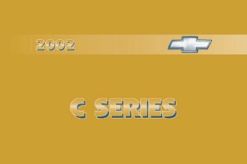 2002 Chevrolet C-Series Owner's Manual - GM Canada